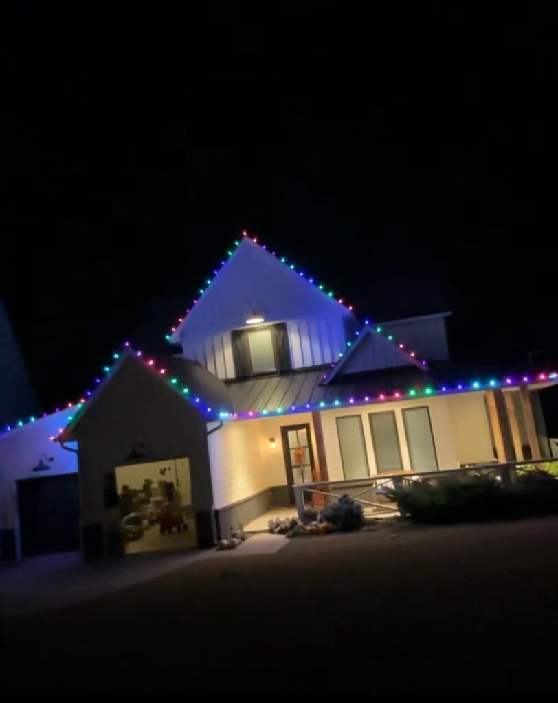 Vibrant Multicolor Holiday Roofline Installation Edmond OK